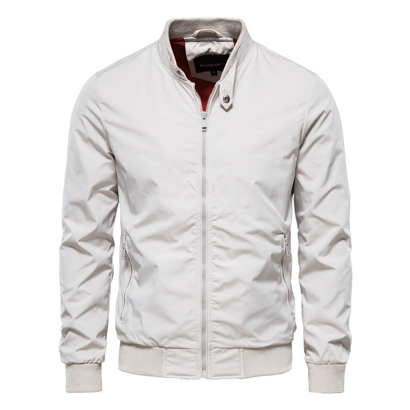Men's Zip-up Jacket With Pockets Casual Solid Stan