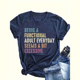 Women's Graphic Print Short Sleeve T-Shirt - Comfortable Crewneck Tee With Slogan