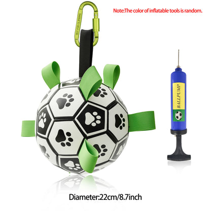 Interactive Dog Football Toy Soccer Ball Inflated Dogs Pet Supplies