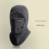 Winter Fleece Hooded Scarf Windproof Cold-proof Warm Face Mask Outdoor Thermal Head Cover Hat - My Store