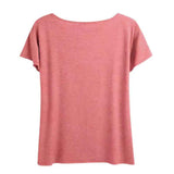 Women's Round Neck Short Sleeve T-Shirt Phrase Print - Casual Summer Tee