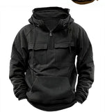 Men's Zip-up Hoodies Sweatshirt With Drawstring And Pocket Design Fashion Casual Sports Sweatshirt - My Store