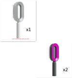 Self Cleaning Hair Brush For Women One-key Cleaning Hair Loss Airbag Massage Scalp Comb Anti-Static Hairbrush - My Store