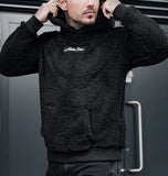 Men's Plush Hoodies Sweatshirt With Big Pocket Fashion Long-sleeved Pullover Hooded Top Solid Clothing - My Store