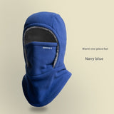 Winter Fleece Hooded Scarf Windproof Cold-proof Warm Face Mask Outdoor Thermal Head Cover Hat - My Store