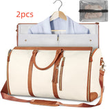 Large Capacity Travel Duffle Bag Women's Handbag Folding Suit Bag Waterproof Clothes Totes - My Store